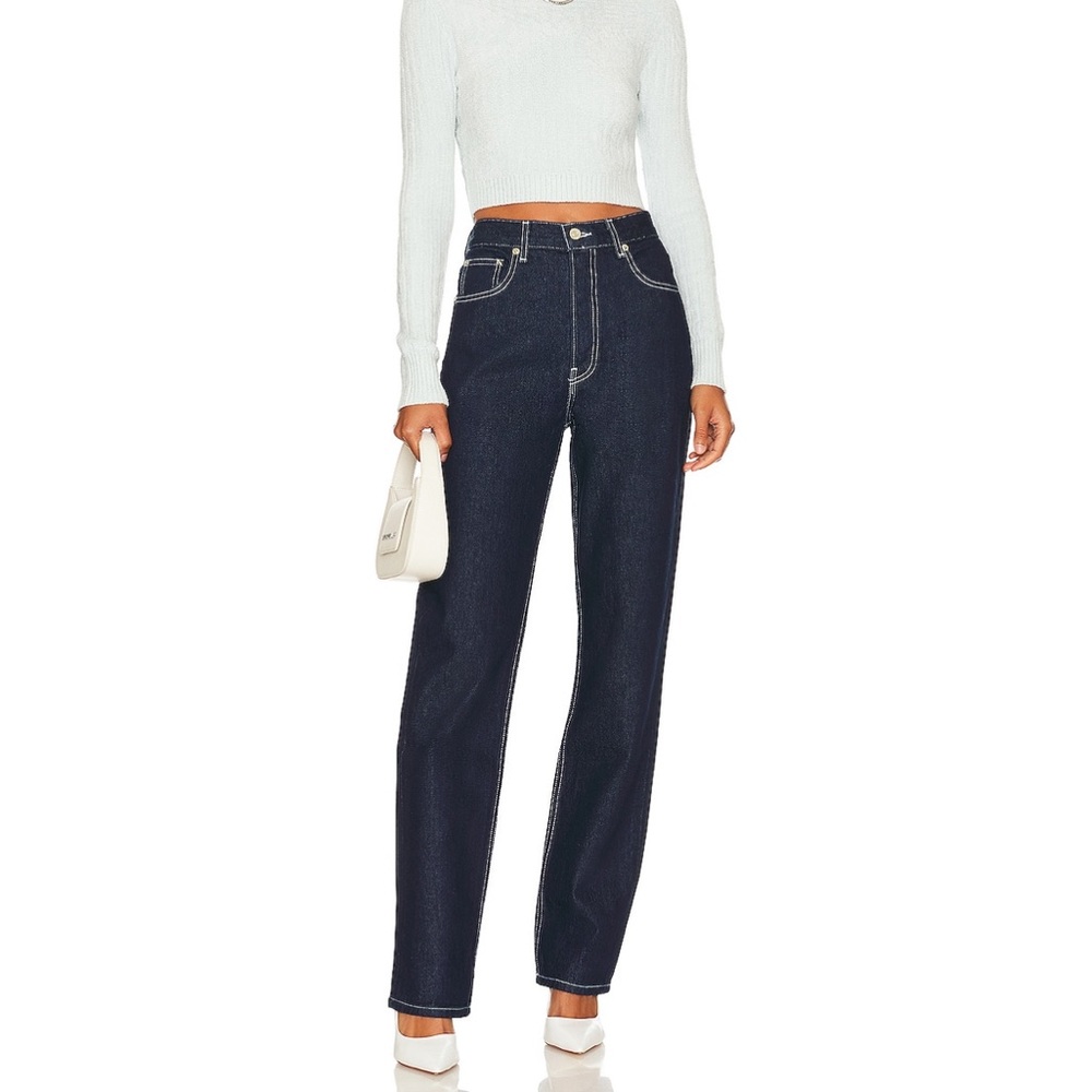 EB Denim - High Rise Straight Jeans - 26 - Midnight